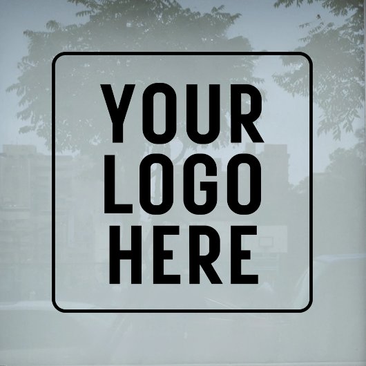Aangepast bedrijfslogo  gepersonaliseerd winkelpan raamsticker