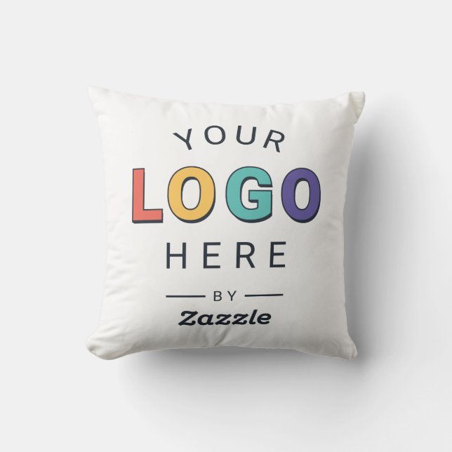 Aangepast bedrijfslogo geschenk kussen (Voorkant)