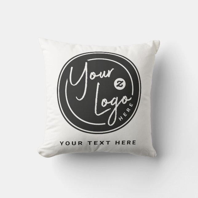 Aangepast bedrijfslogo geschenk kussen (Voorkant)