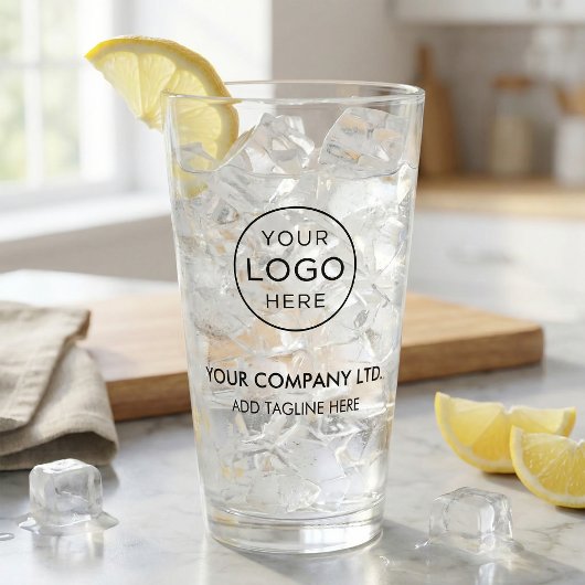 Aangepast bedrijfslogo glas