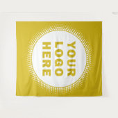 Aangepast bedrijfslogo goud wandkleed (Voorkant (horizontaal))