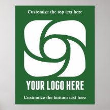 Aangepast bedrijfslogo groene zakelijke marketing