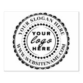 Aangepast bedrijfslogo Groot Rubberstempel (Afrduk)