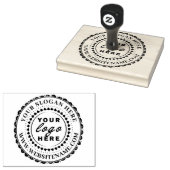 Aangepast bedrijfslogo Groot Rubberstempel (Gestempeld)