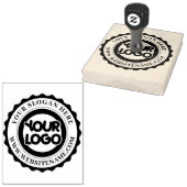 Aangepast bedrijfslogo groot rubberstempel (Gestempeld)