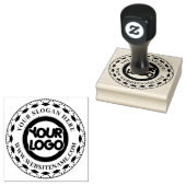 Aangepast bedrijfslogo Groot Rubberstempel (Gestempeld)
