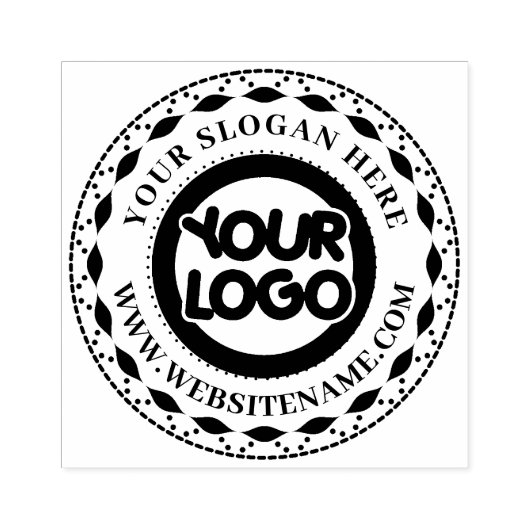 Aangepast bedrijfslogo Groot Rubberstempel (Afrduk)