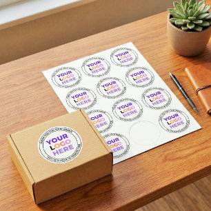 Aangepast bedrijfslogo hier, bedankt voor uw beste ronde sticker