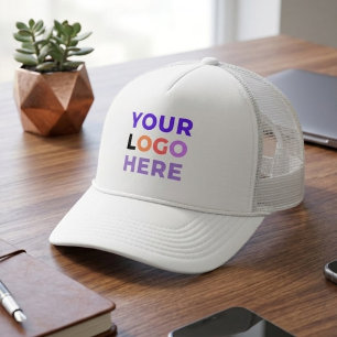 Aangepast bedrijfslogo hier Zakelijke werknemer Trucker Pet