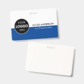 Aangepast bedrijfslogo ID personeel minimalistisch Badge (Voor- en achterkant)