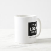 Aangepast bedrijfslogo koffiemok (Voorkant rechts)