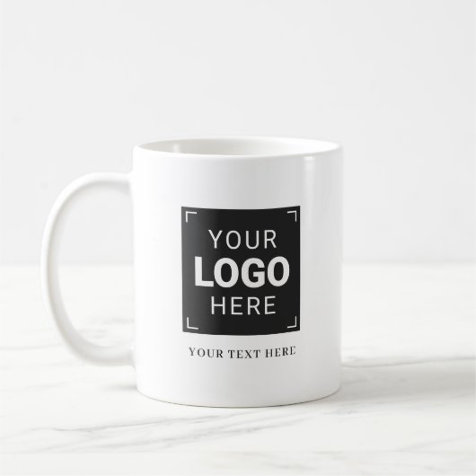 Aangepast bedrijfslogo koffiemok (Links)