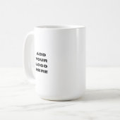 Aangepast bedrijfslogo koffiemok (Voorkant links)