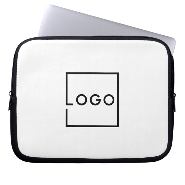 Aangepast bedrijfslogo laptop sleeve (Voorkant)