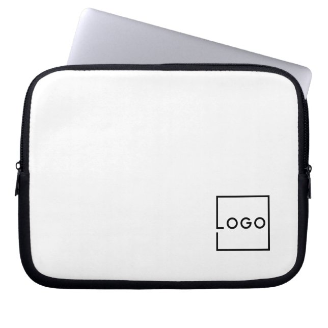 Aangepast bedrijfslogo laptop sleeve (Voorkant)