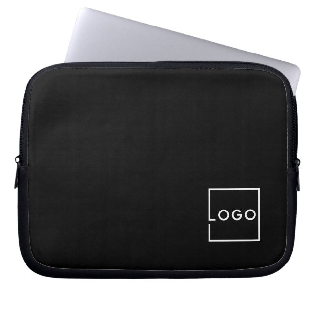 Aangepast bedrijfslogo laptop sleeve (Voorkant)