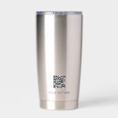 Aangepast bedrijfslogo merk QR-code Geïsoleerde Drinkbeker (Achterkant)