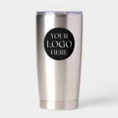 Aangepast bedrijfslogo merk QR-code Geïsoleerde Drinkbeker (Voorkant)