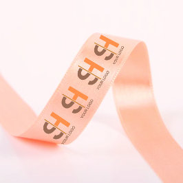 Aangepast bedrijfslogo merk zakelijk cadeau rose g satijnen lint