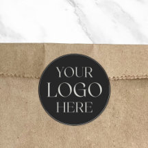 Aangepast bedrijfslogo merk zegel sticker