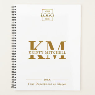 Aangepast bedrijfslogo & merkmonogram initiaal planner