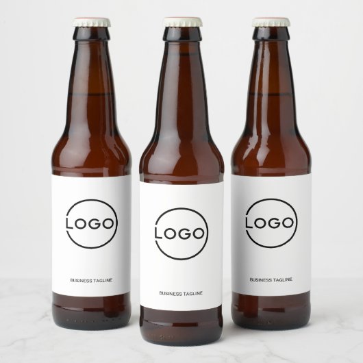 Aangepast bedrijfslogo met aangepaste tekst bier etiket (Flessen)