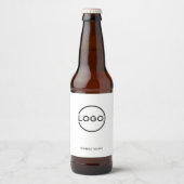 Aangepast bedrijfslogo met aangepaste tekst bier etiket (Voorkant)