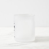 Aangepast bedrijfslogo met aangepaste tekst matglas koffiemok (Center)