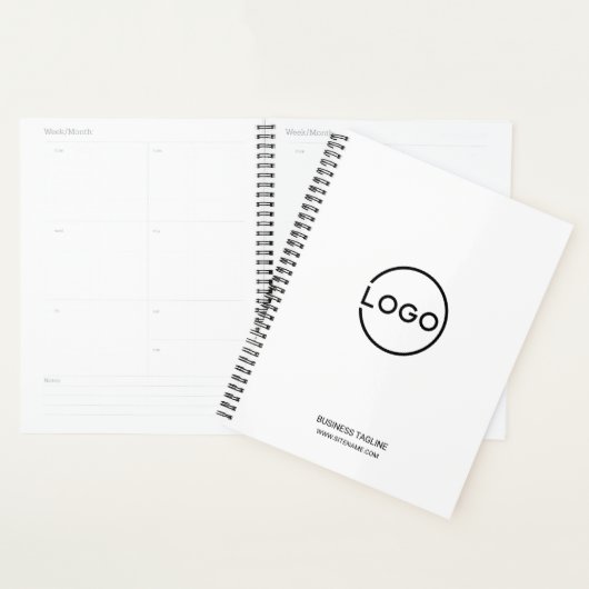 Aangepast bedrijfslogo met aangepaste tekst planner (Display)