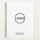 Aangepast bedrijfslogo met aangepaste tekst planner (Voorkant)
