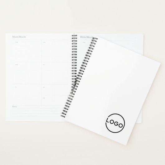 Aangepast bedrijfslogo met aangepaste tekst planner (Display)