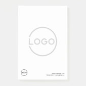 Aangepast bedrijfslogo met aangepaste tekst post-it® notes (Voorkant)