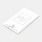 Aangepast bedrijfslogo met aangepaste tekst post-it® notes (Schuin)