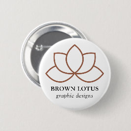 Aangepast bedrijfslogo met bedrijfsmerk ronde button 5,7 cm