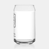 Aangepast bedrijfslogo | Minimaal modern merkconce Blikvorm Glas (Links)