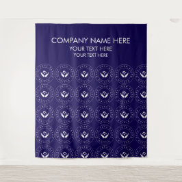 Aangepast bedrijfslogo naam foto banner wandtapijt wandkleed