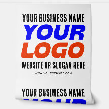 Aangepast bedrijfslogo, naam, website, slagzin
