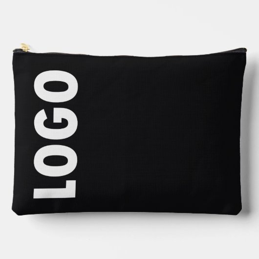 Aangepast bedrijfslogo op zwart etui (Voorkant)