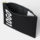 Aangepast bedrijfslogo op zwart etui (Open)