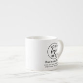 Aangepast bedrijfslogo professioneel bedrijf espresso kop (Voorkant rechts)