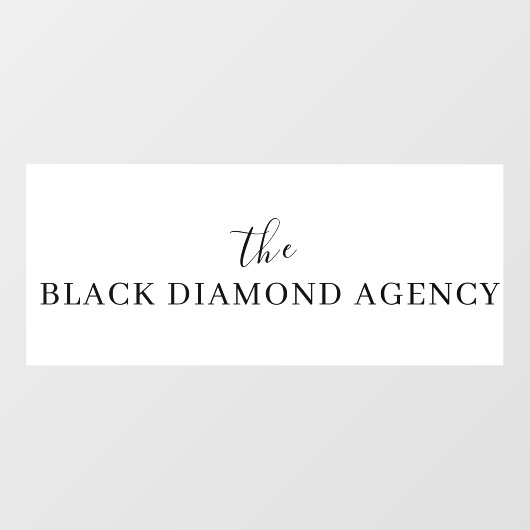 Aangepast bedrijfslogo | Professionele onderneming Raamsticker (Vel)