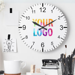Aangepast bedrijfslogo promotioneel merk ronde klok