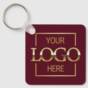 Aangepast bedrijfslogo & QR-code promotioneel spul Sleutelhanger