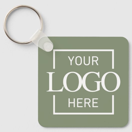 Aangepast bedrijfslogo & QR-code promotioneel spul Sleutelhanger (Voorkant)
