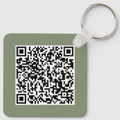 Aangepast bedrijfslogo & QR-code promotioneel spul Sleutelhanger (Achterkant)
