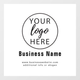 Aangepast bedrijfslogo raamsticker