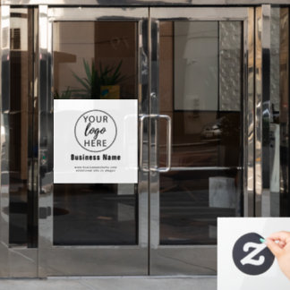 Aangepast bedrijfslogo  raamsticker