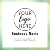 Aangepast bedrijfslogo  raamsticker (Vel 3)