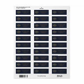Aangepast bedrijfslogo retouradres van het bedrijf etiket (Full Sheet)