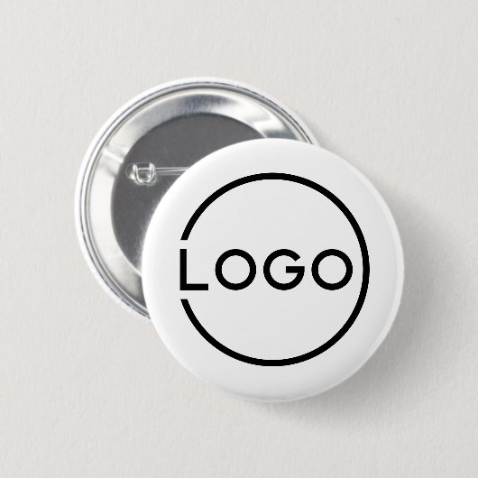 Aangepast bedrijfslogo ronde button 5,7 cm (Voorkant /achterkant)
